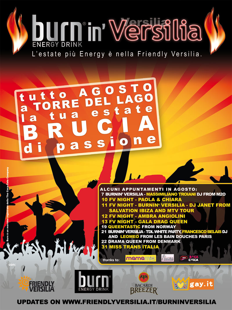 Il programma di BurninVersilia